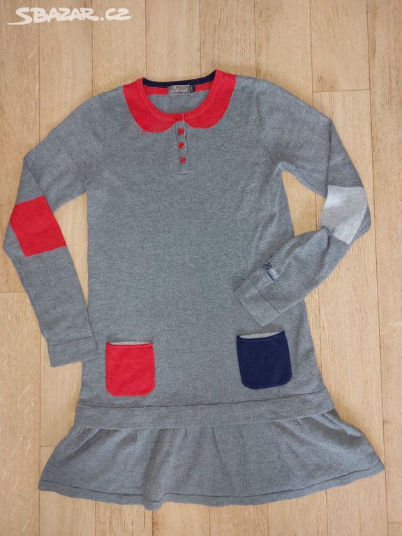 Dívčí úpletové šaty Jean Bourget, cca 134,140,146