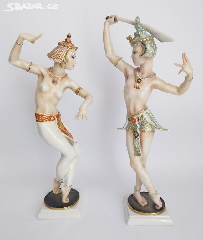 Starožitné porcelánové figury - HUTSCHENREUTHER