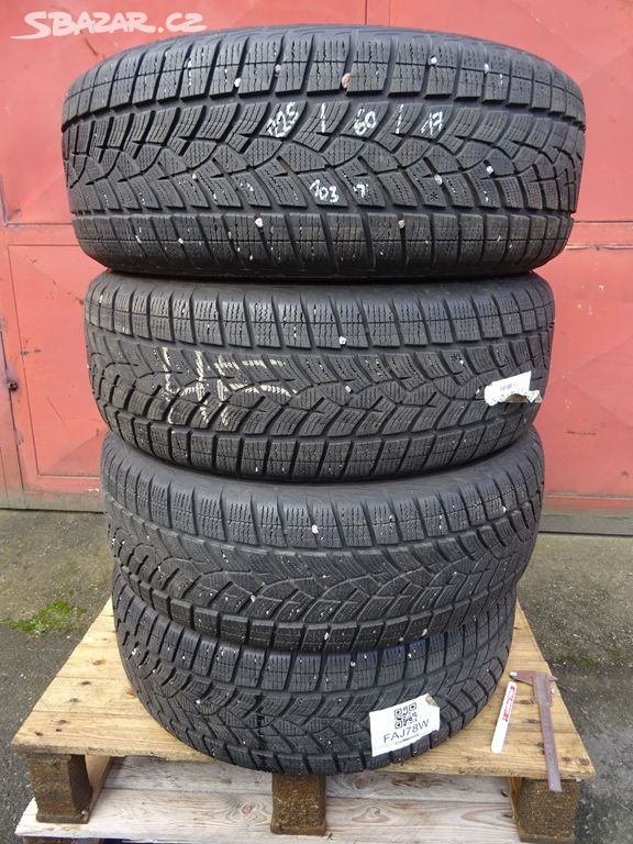 Zimní pneu Goodyear, 225/60/17, 4 ks, 6,5-7 mm