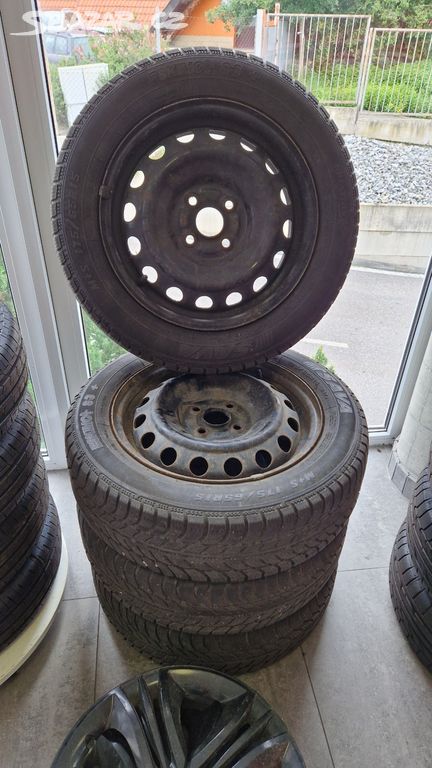 4x zimní komplety disk + pneu SAVA 175/65 R15