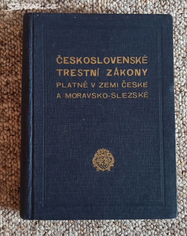 ČESKOSLOVENSKÉ TRESTNÍ ZÁKONY - DR. VESELÁ - 1935