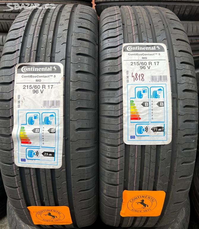 Nové letní pneumatiky 215/60 R17 Continental CEC5