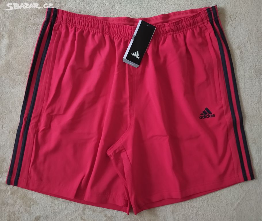 Pánské kraťasy Adidas vel.XL červené NOVÉ