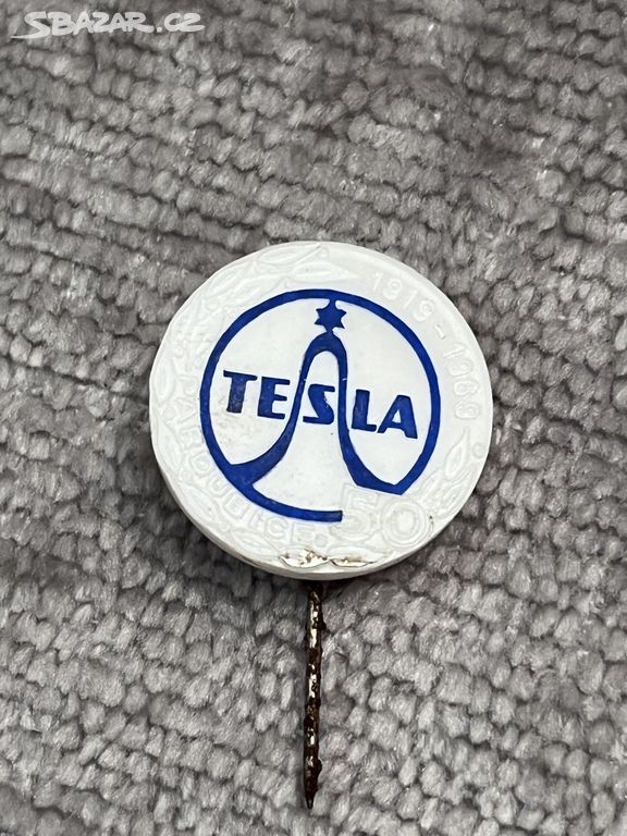 37 - odznak - Tesla - Pardubice 50 - 1919 - 1969