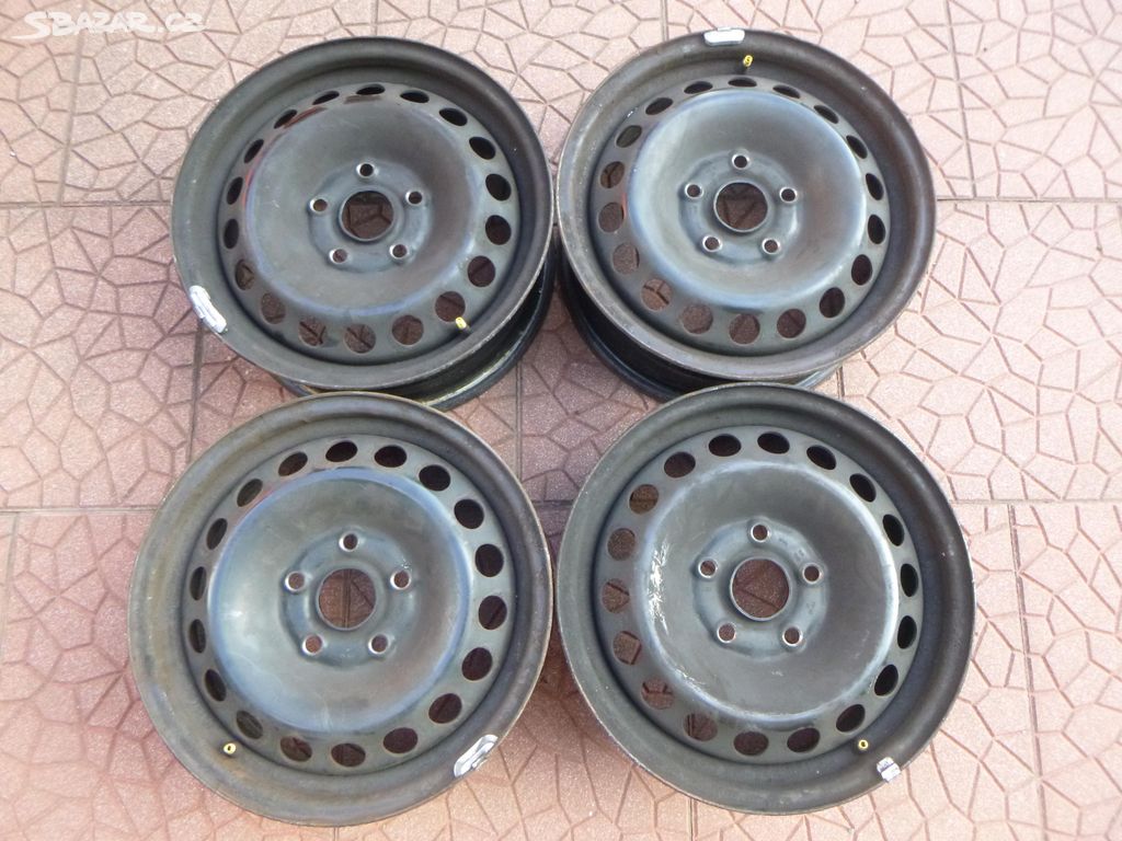 Plechové disky VW 5x112 6Jx15 ET47 cena za sadu