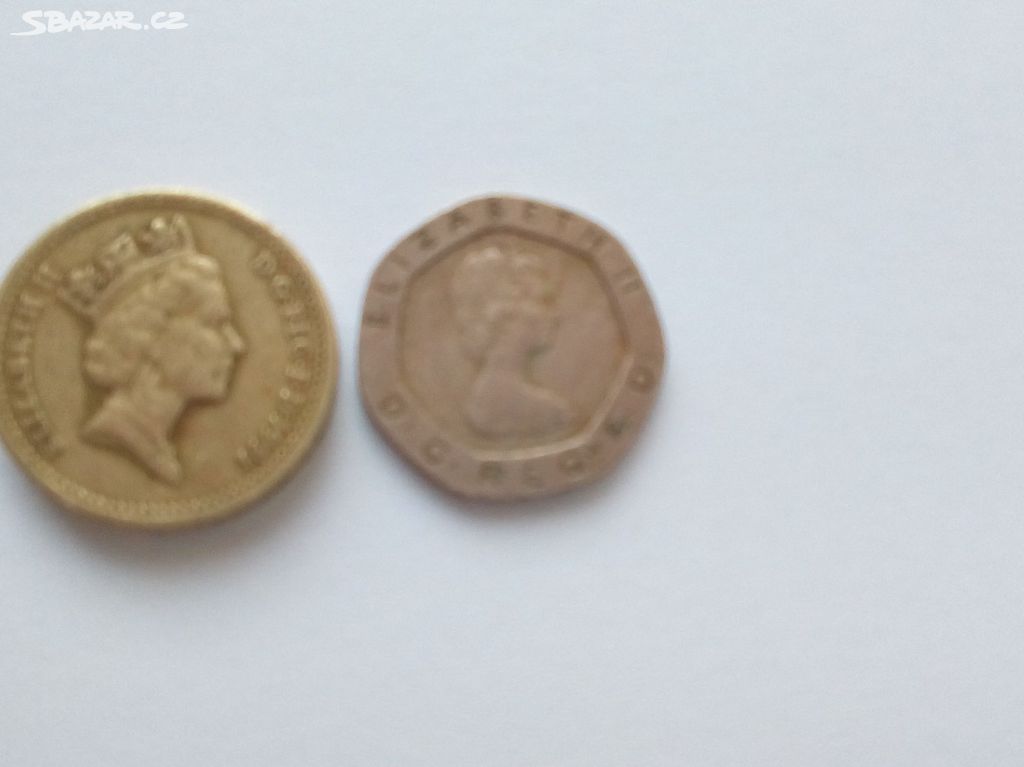 Staré mince -Libra a pence,cena celkem.