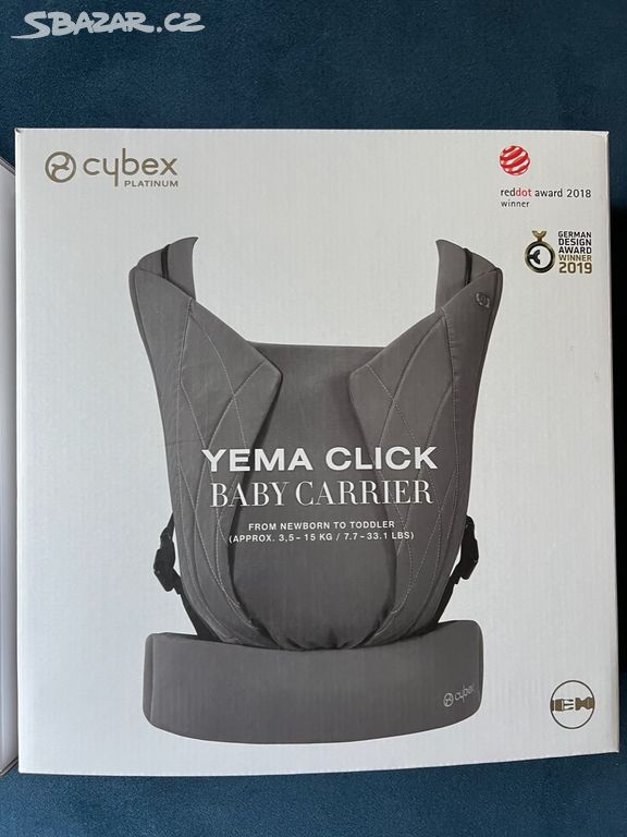 Nosítko CYBEX YEMA CLICK grey (3,5kg - 15kg)