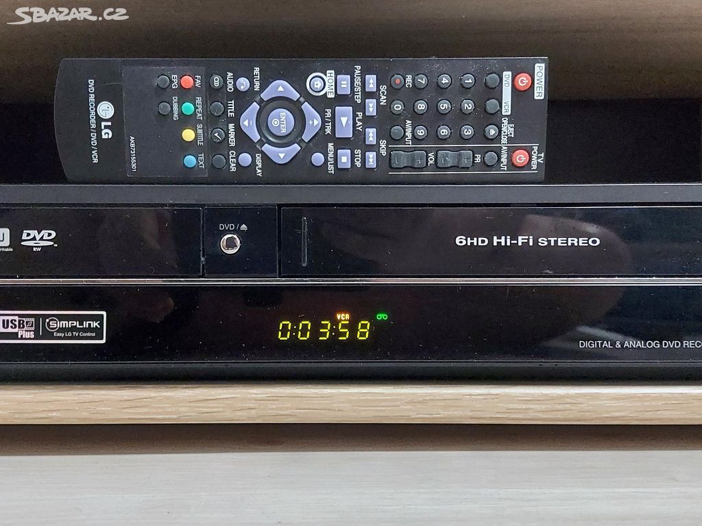 COMBO LG RTC 699H ZÁZNAM Z VHS NA DVD