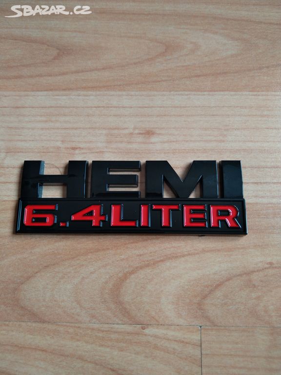 HEMI 6,4 Liter - logo, znak, nápis.