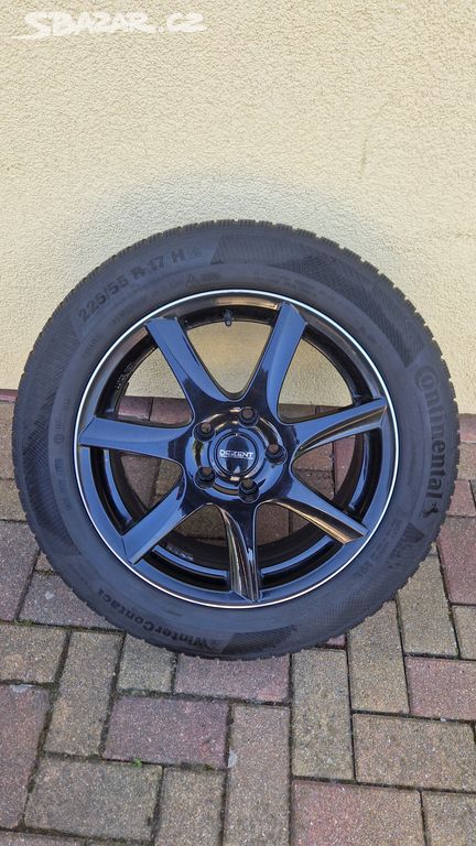 4x litá kola 7Jx17H2 + zimní pneu 255/55 R17 H