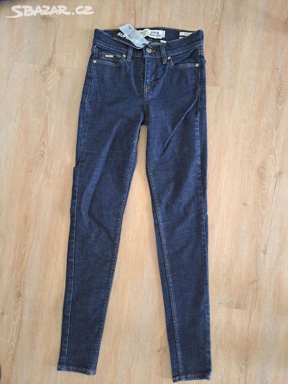 Dámské rifle Superdry Rise Skinny Jeans vel.24/32