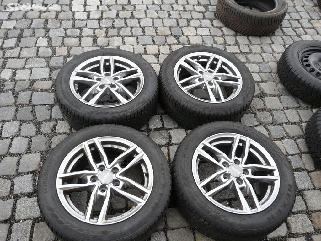 ALU KOLA + ZIMNÍ PNEU 205/55R16 ŠKODA VW SEAT