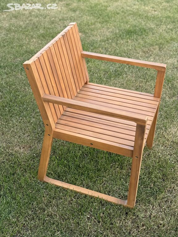 Dřevěná zahradní židle Beliani 6ks