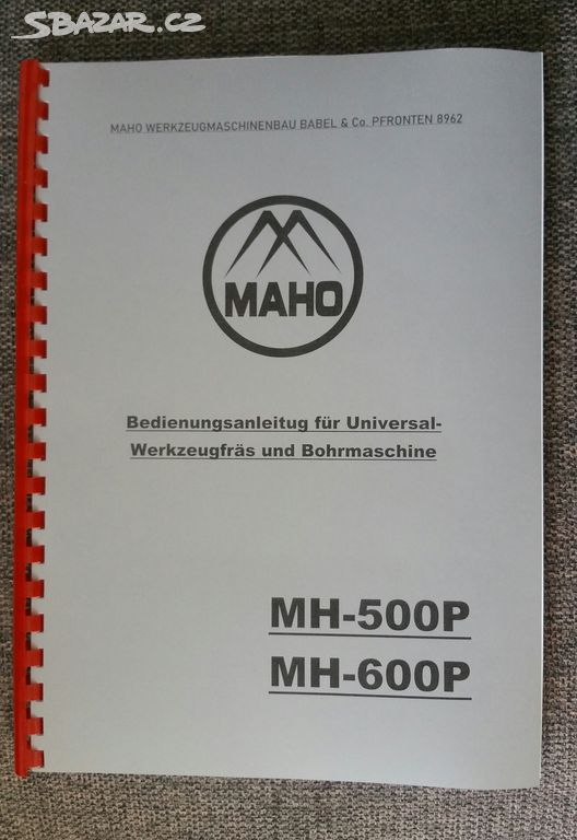 Návod MAHO MH-500/600P