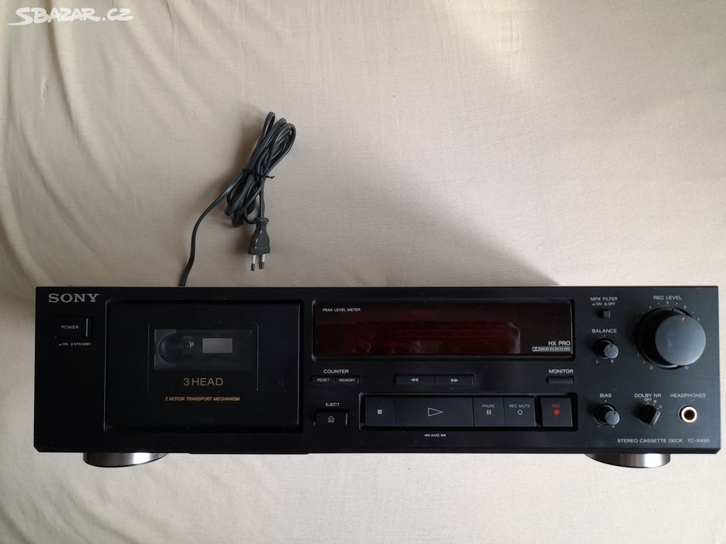 Tape deck Sony TC-K490 3-head (po servisu)