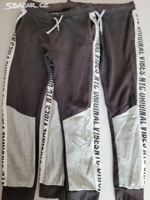 2PACK KLUČIČÍ TEPLÁKY H&M VEL.13-14LET