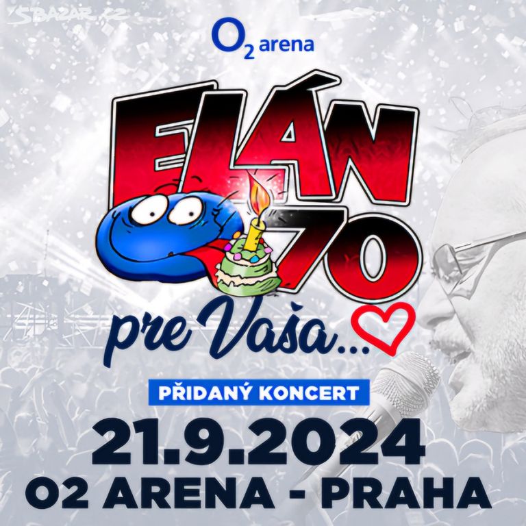 3x VIP klubové patro na ELÁN 70 pre Vaša