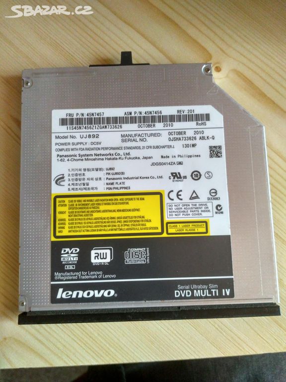 ThinkPad Ultrabay DVD-RW/CD-RW drive mechanika