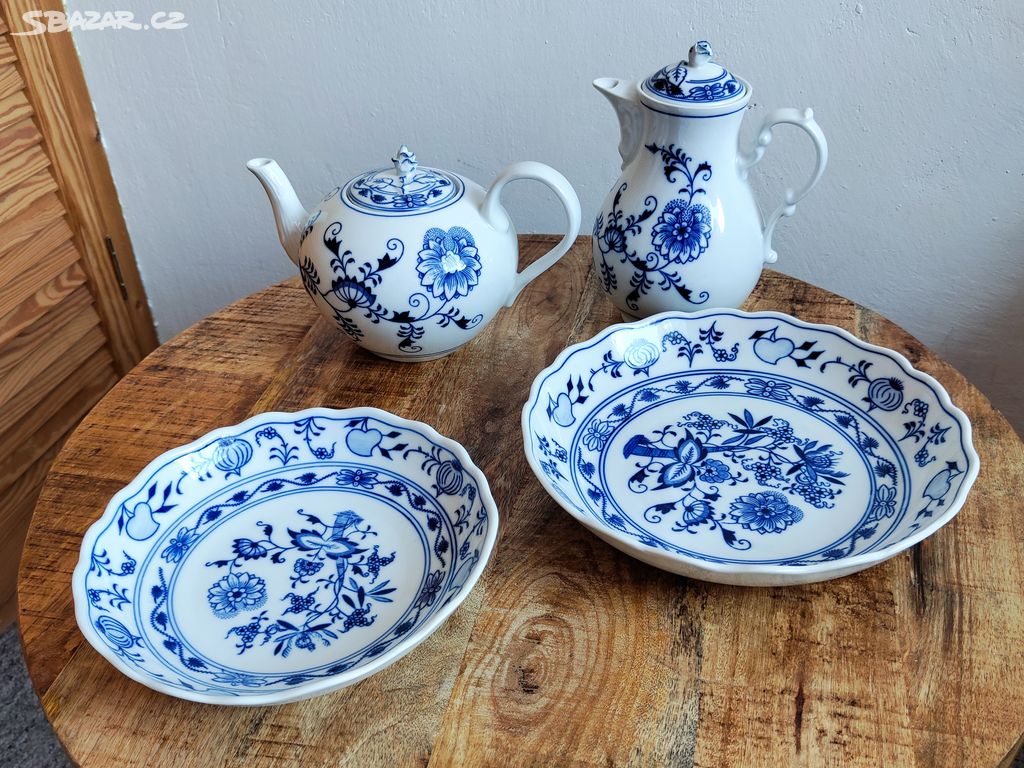 Cibulák porcelán Dubí originál sada