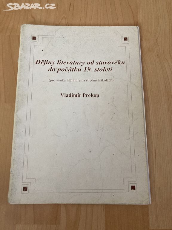 Dějiny literatury od starověku do počátku 19. st.