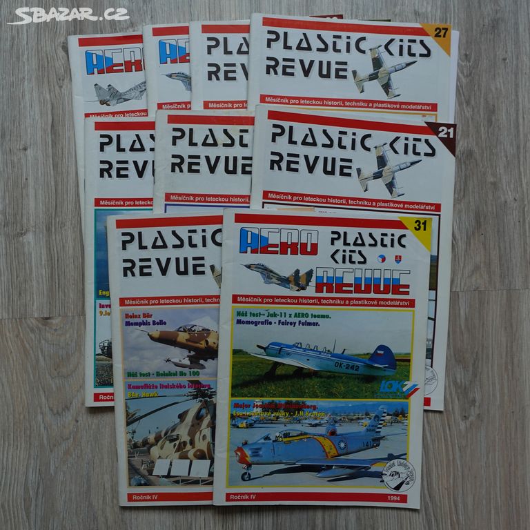 Časopis Plastic Kits Revue - ročník 1994 - 9 kusů