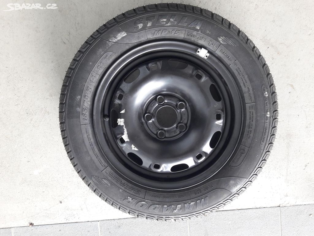 originál Škoda rezervní kolo 165/70 R14 z Fabie