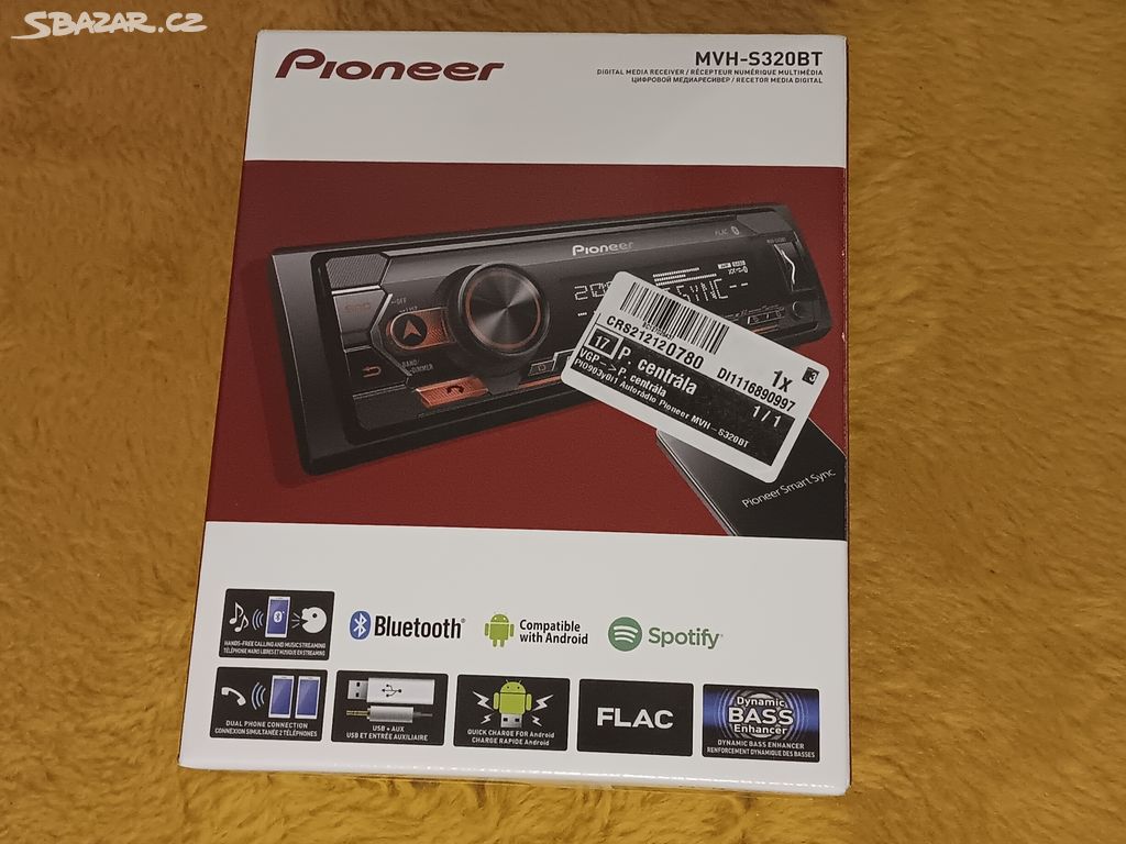 Autorádio Pioneer MVH-S320BT 4×50 W