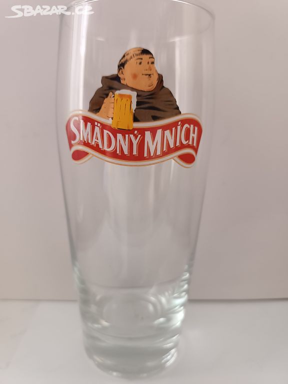 Pivní sklenice ,,SMÄDNÝ MNÍCH,, - 0,5l