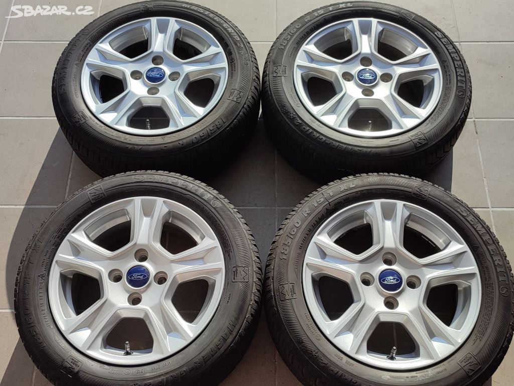 Originál ALU komplet FORD 15" 4x108 ET37,5 pneu