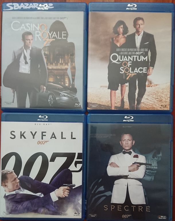 4x James Bond Daniela Craiga blu-ray