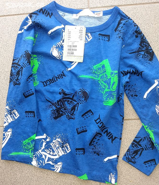 110 116 Nové tričko lego Ninjago H&M