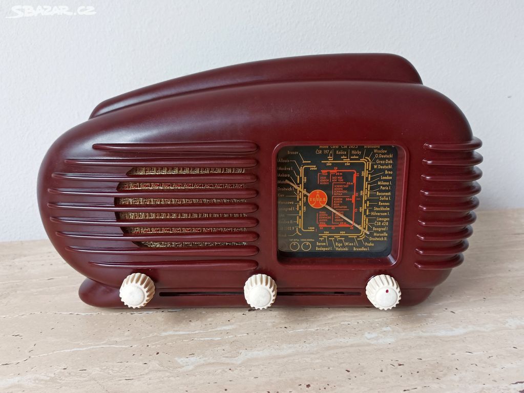 Art Deco starožitné rádio Talisman 308U, top stav