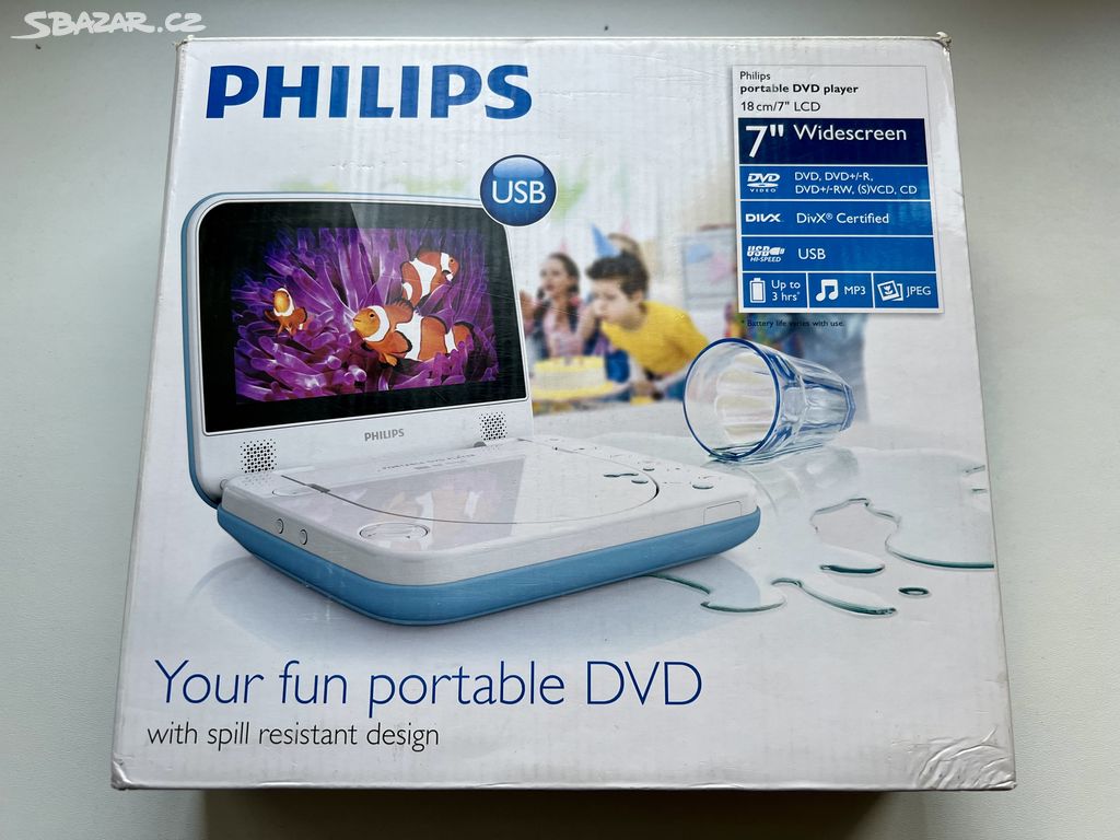 DVD přenosný přehrávač Philips PD7006B