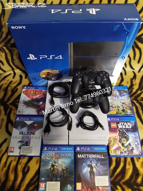 Playstation 4 500GB WHITE EDITION + 2 ovladače TOP