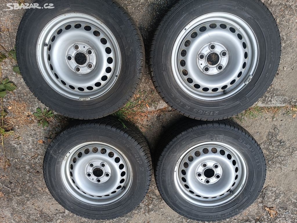 VW T5 T6 - 6,5x16 et52 + zimní 205/65/16C DOT2520