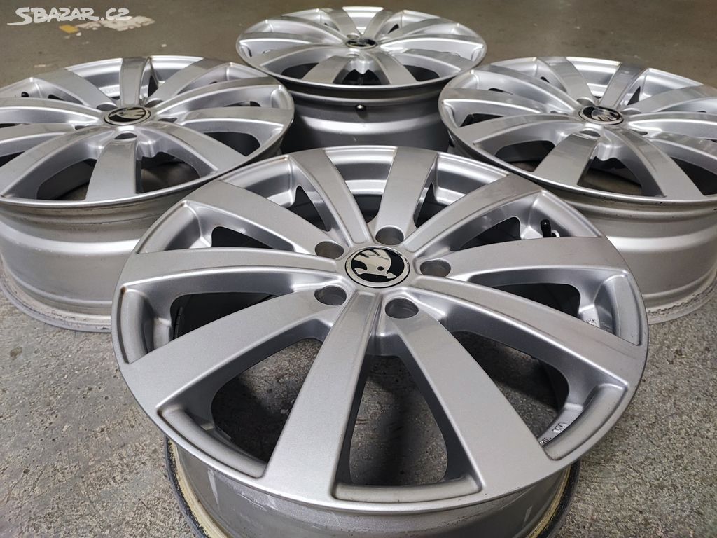 Alu disky 17 R17 R 5x112 Škoda VW MB ET48 , 5 / 7J