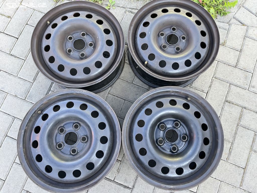 4x plechové disky 5x112 R16, zachovalé