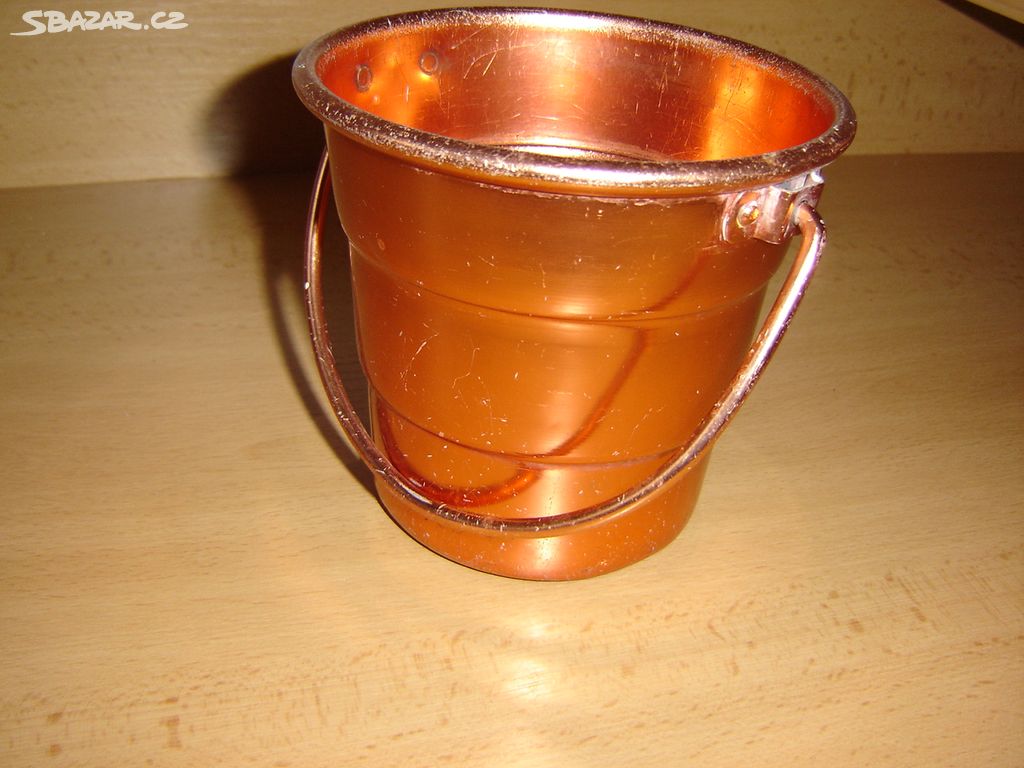 Plechový kbelík - výška 12 cm