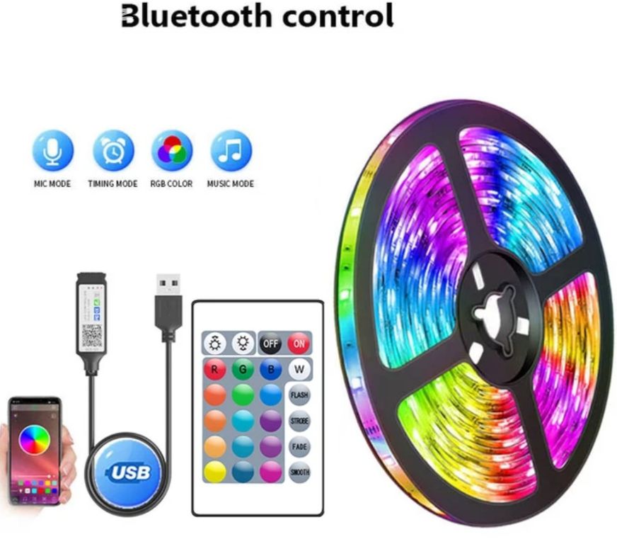 LED světla bluetooth, nové