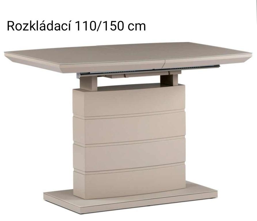 Jídelní stůl rozkládací cappuccino mat