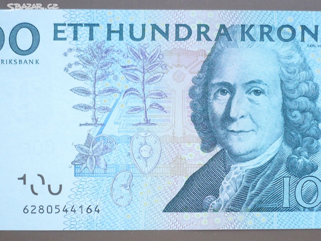 Bankovka, Švédsko 100 kronor, ročník 2006