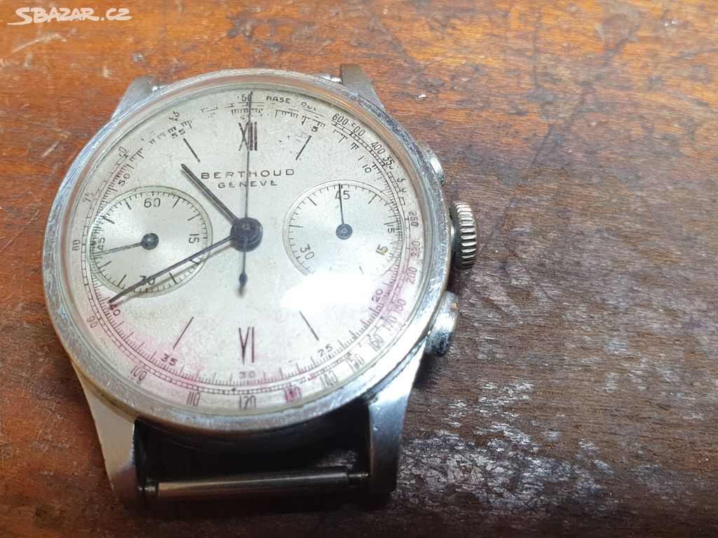 vintage nerez chronograph BERTHOUD