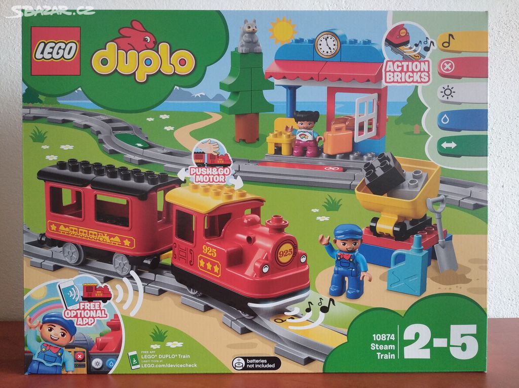 Lego Duplo 10874 Parní vláček NOVÝ