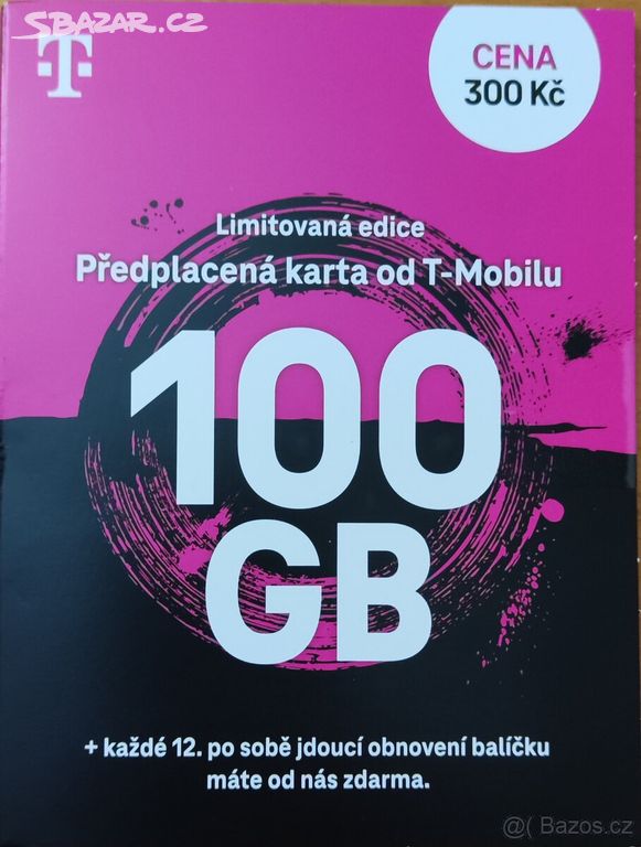 Limitovaná Twist karta T-mobile 100 GB dat