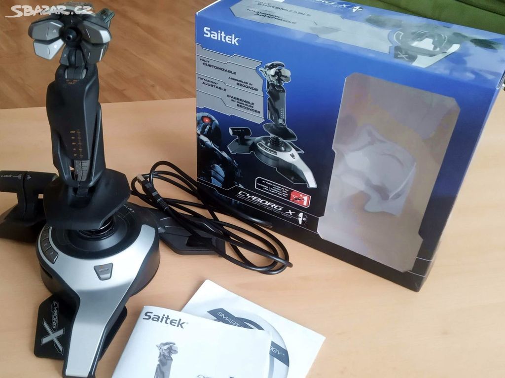 Luxusní Joystick SAITEK Cyborg X - TOP stav!