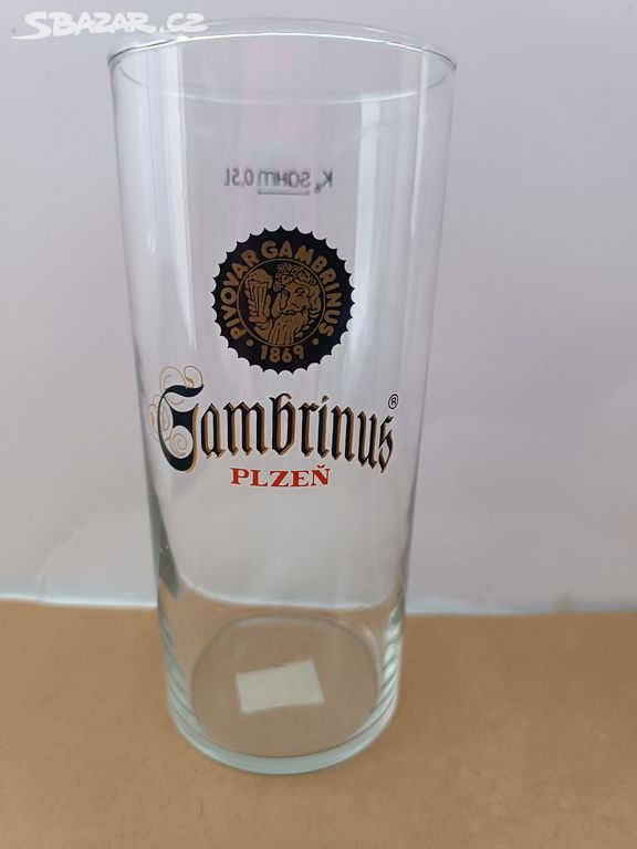 Pivní sklenice Gambrinus 90 léta - 0,5l