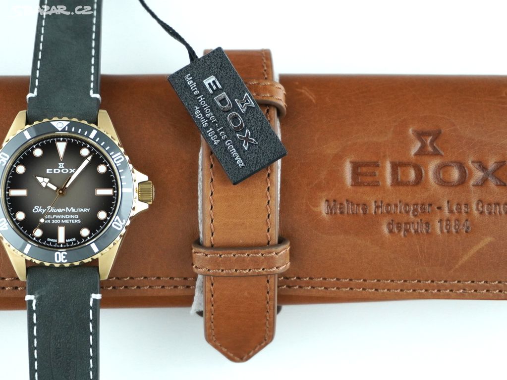 Edox SkyDiver Military bronz automat