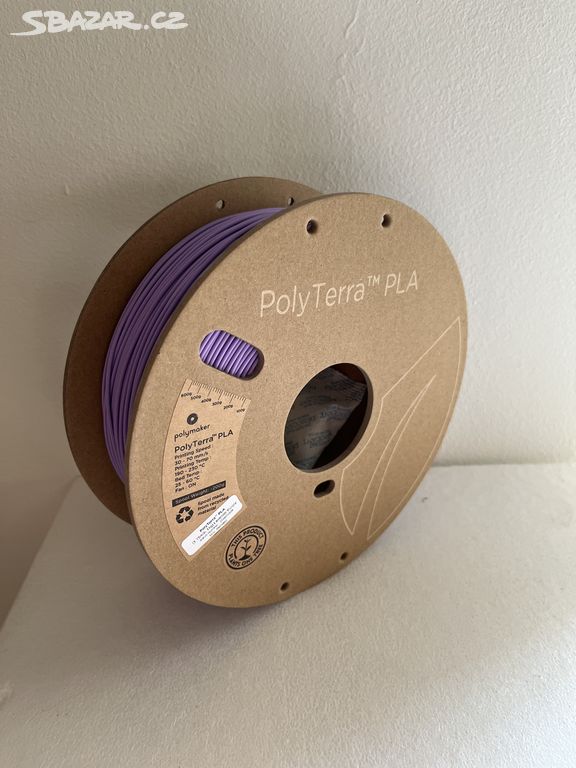 Filament PolymakerPolyTerraPLALavenderPurple1,75mm