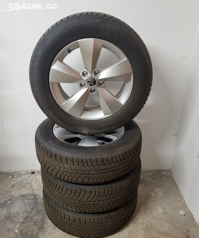 Zimní originální Škoda ALU sada Kodiaq 215/65 R17