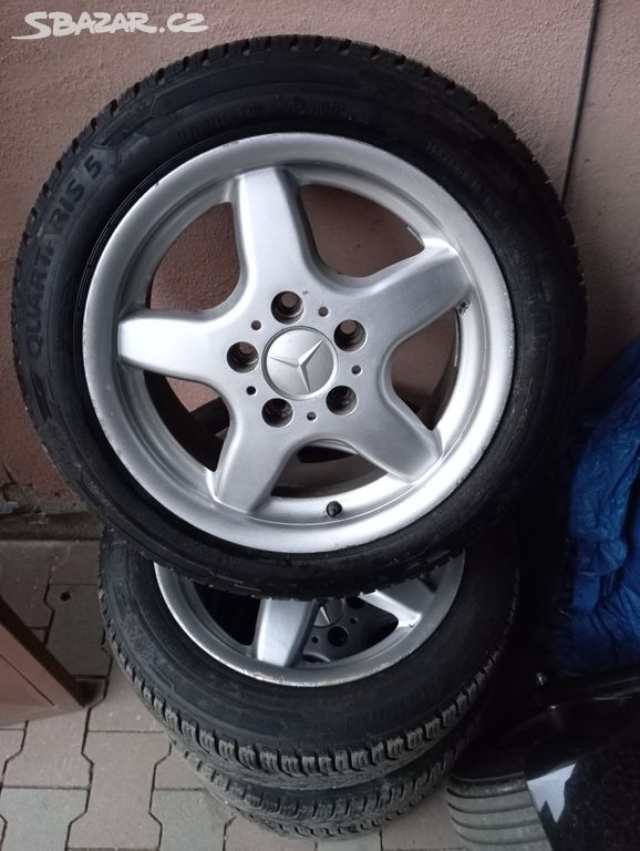 Alu kola 5x112 r15 Mercedes 90% Pneu